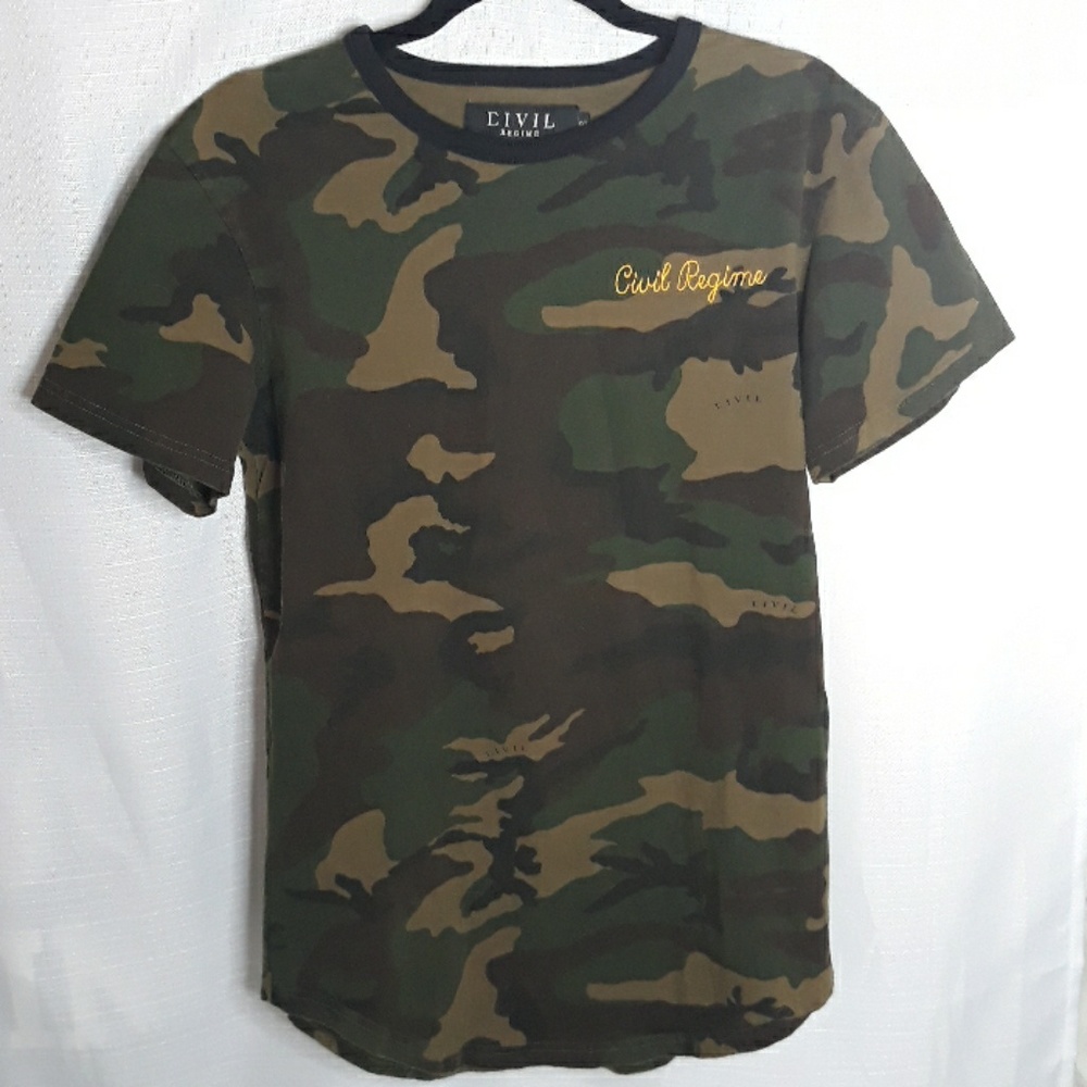 Civil Regime camo embroidered  t-shirt